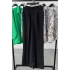 High Waist Wide Leg Tense Pants