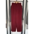 Yüksek Bel Kumaş Pantolon Bordo