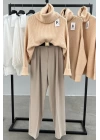 Arka Cepli Kemerli Pantolon