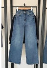 1002 Regular Wide jean Koyu Mavi