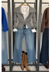1005 Long Straight jean Mavi
