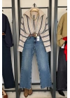 1005 Long Straight jean Mavi
