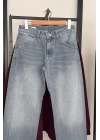 1014 Barrel Jean Buz Mavi