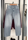 1014 Barrel Jean Buz Mavi