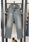 1018 Yüksek Bel Straight Jean Tintli