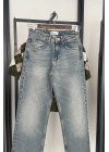 1018 Yüksek Bel Straight Jean Tintli