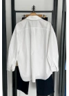 Bs Oversize Poplin Gömlek Beyaz