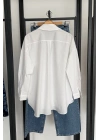 Bs Oversize Poplin Gömlek Beyaz