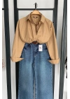 Bs Oversize Poplin Gömlek Camel