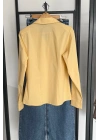 Klasik Dar Kesim Gömlek Sarı