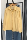Klasik Dar Kesim Gömlek Sarı