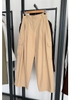 Kargo Cepli Pantolon Taş