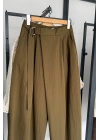 Kuşaklı Pantolon Olive