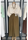 Kuşaklı Pantolon Olive