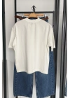 Tropicana Baskılı T-Shirt Ekru