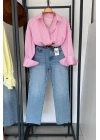 Beyaz Çizgili Pembe Gömlek Pembe