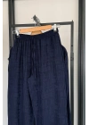 Jakarlı Kimono Takım Lacivert