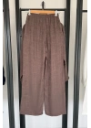 Jakarlı Kimono Takım Kahverengi
