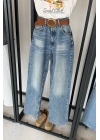 Full Length Wide Leg Jean Mavi Yıkamalı