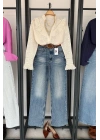 Full Length Wide Leg Jean Mavi Yıkamalı