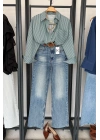 Full Length Wide Leg Jean Mavi Yıkamalı