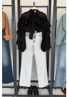 Full Length Wide Leg Jean Kar Yıkama
