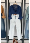 Full Length Wide Leg Jean Kar Yıkama