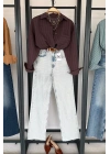 Full Length Wide Leg Jean Kar Yıkama