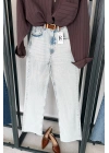 Full Length Wide Leg Jean Kar Yıkama