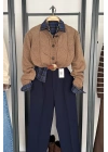 Balık Sırtı Hırka Vizon