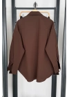 Basic Poplin Gömlek Kahverengi