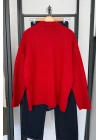 Basic Triko Kazak Kırmızı