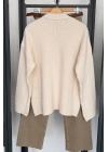 Basic Triko Kazak Krem