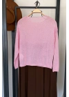 Basic Triko Kazak Pembe