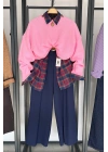 Basic Triko Kazak Şeker Pembe