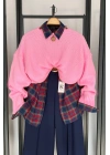 Basic Triko Kazak Şeker Pembe