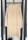 Basic Tüylü Etek Krem