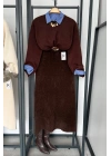 Basic Tüylü Kazak Kahverengi