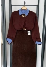 Basic Tüylü Kazak Kahverengi