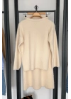 Basic Tüylü Kazak Krem
