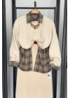 Basic Tüylü Kazak Krem