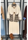 Basic Tüylü Kazak Krem