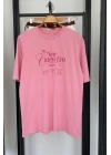Baskılı T-Shirt Pembe