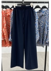 Tie Waist Elastic Trousers