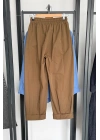 Beli Lastikli Bağcıklı Pantolon Camel