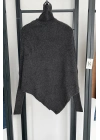 Boğazlı Triko Kazak Antrasit