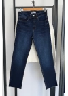 Boyfit Kesik Jean Lacivert