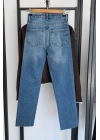 Boyfit Kesik Jean Mavi
