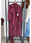 Boyundan Bağlamalı Bluz Bordo