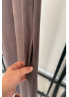 BS Cepli Sıfır Kol Modal Elbise Kahverengi
